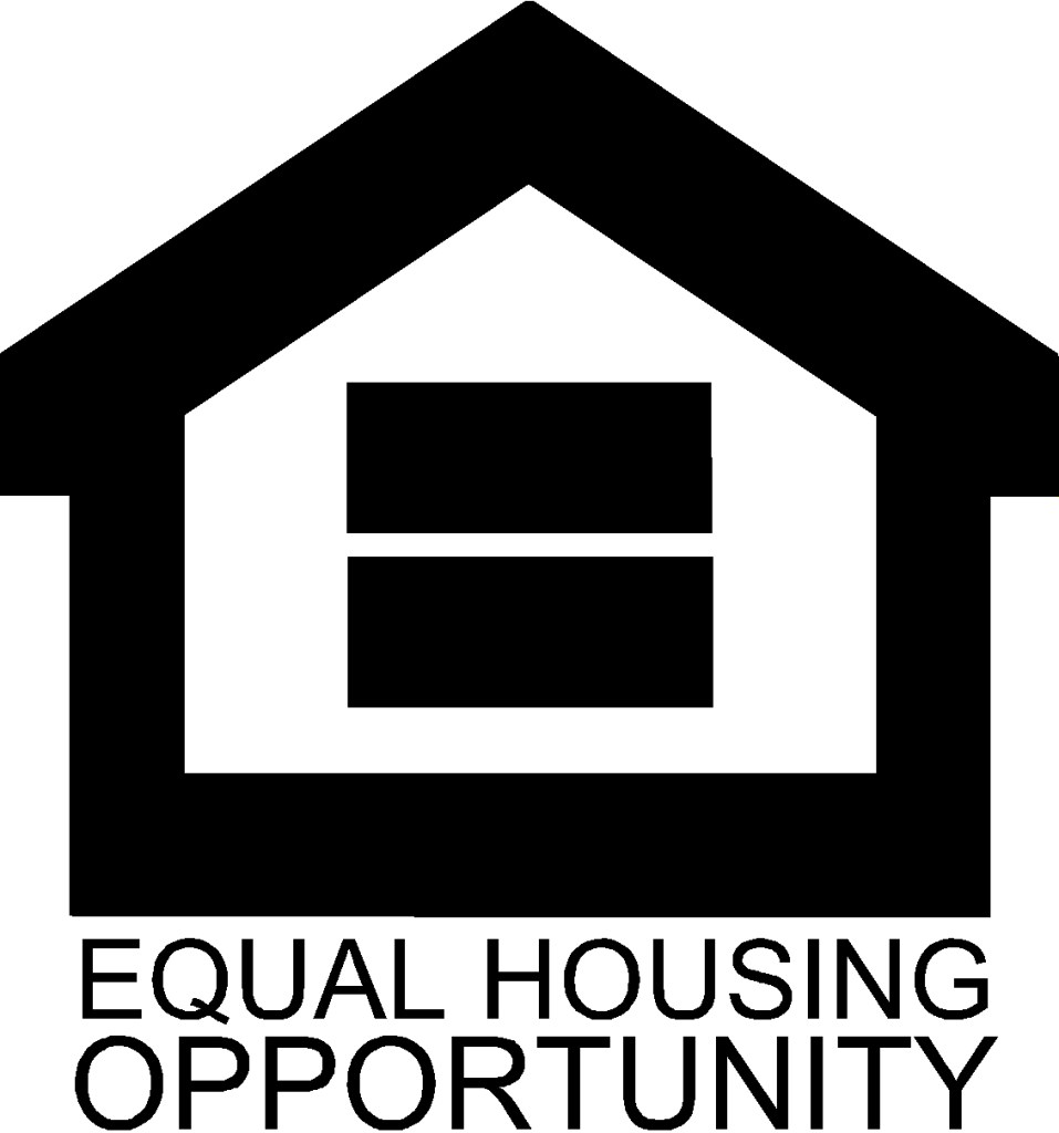 Logo representing Equal Housing Opportunity with a house icon and the phrase 'EQUAL HOUSING OPPORTUNITY' below it.